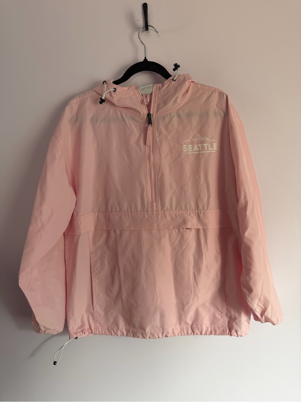 Champion Pink Hooded Seattle Pullover Windbreaker M - Picture 4 of 9